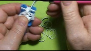 СНЕГОВИК из резинок на рогатке