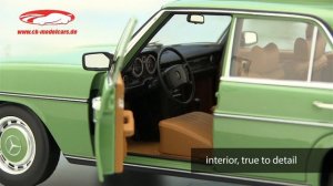 ck-modelcars-video: Mercedes-Benz 200 Sedan (W115) 1973 grün Norev