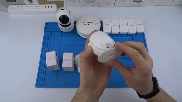 Охранная сигнализация KERUI для умного дома Tuya smart wifi камера, датчики открытия, движения, дым смотреть онлайн