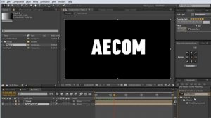 Aecom: Урок №3 - Собирание текста с Time Displacement (After Effects)