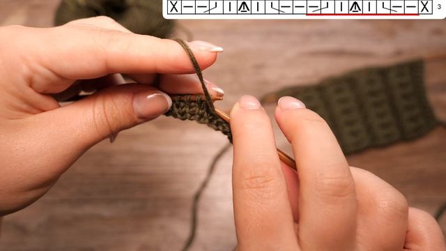 Узор спицами «Гребешки» ? «Scallops» knitting pattern