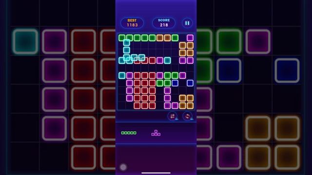 Glow Block Puzzle?Glow Themed Classic Block Puzzle #07 - Gameplay Walkthrough (iOS, Android)