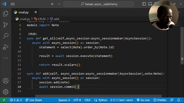 Building a REST API with FastAPI, Async SQLAlchemy, and PostgreSQL смотреть онлайн