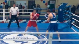 1 бой на Всероссийском турнира класса «А» по боксу памяти В.В. Попенченко г. Магадан