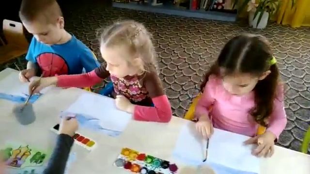 Урок рисования. Старшая группа.