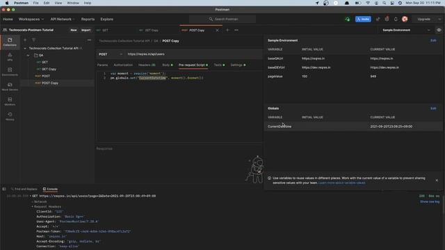How to pass current date as Value in Get and Post Request | Postman API Tutorial смотреть онлайн
