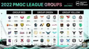 2022 PMGC League Group  All Team List 🔥Group of Death 😲🤐