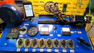 Проверка генератора Toyota Mark Ii (27060-70510) GX100, 1GFE на стенде.