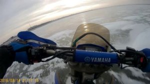 Yamaha WR250R гонка на льду