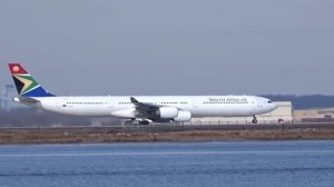 Подборка взлет и посадка больших пассажирских и грузовых самолетов Airbus A340