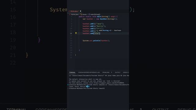 Java HashMap vs HashSet