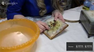 Декупаж. Вживление распечатки в брашированную поверхность. Татьяна Блохнина.