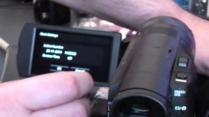 Sony 4K Camcorder FDR AX100E setup