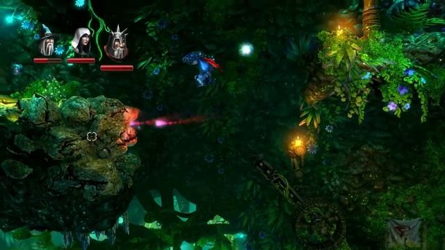 Trine 2 прохождение. Часть 8 [Грибные Пещеры] смотреть онлайн