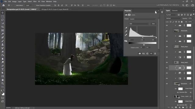 Fantasy Forest Photo Manipulation Speed Art Photoshop Tutorial смотреть онлайн