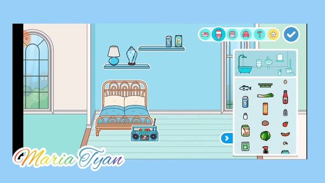 Обустройство комнаты в голубом цвете??️? смотреть онлайн