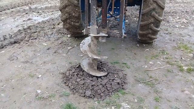 Самодельный гидровращатель с самодельным шнеком в работе!