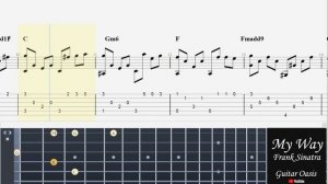 My Way - Frank Sinatra (Solo + Guitar tab + Tutorial)