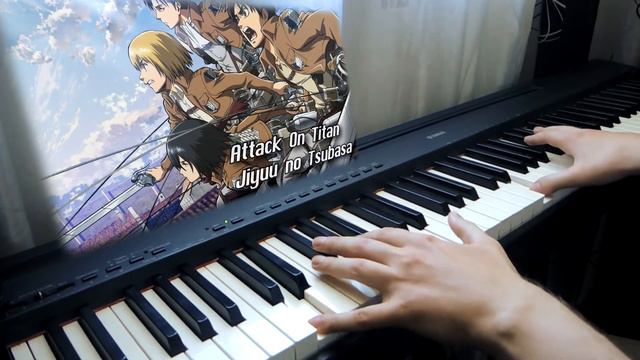Attack on Titan - Jiyuu no Tsubasa(piano) смотреть онлайн