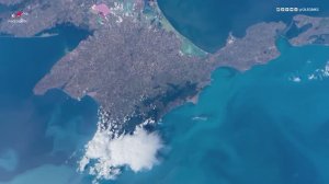 МКС пролетает над Крымским полуостровом