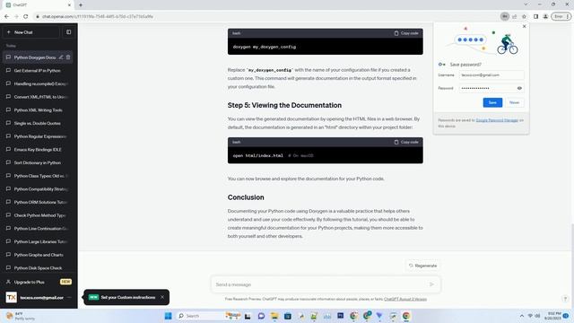 How to document Python code using Doxygen