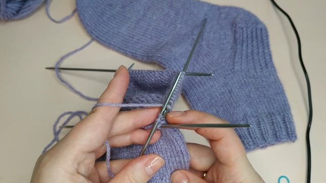 Урок 4 Вязание носков на 5 спицах для начинающих пошагово видео