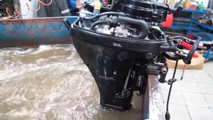 мотор лодочный Suzuki DF15S, б/у