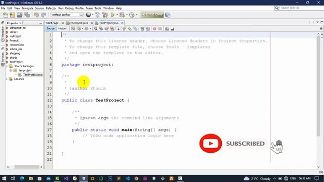 Library Management System Part-1 | Create java project | Khadem tech
