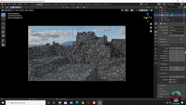 How to make Ruins in Blender || Ancient Ruins Environment Blender || Blender Environment tutorial