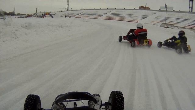 winter kart 2012 \ Ryazan 17/03/2012. onboard. 1 Заезд смотреть онлайн