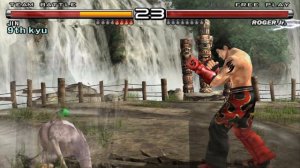 Tekken 5 | Jin | Team Battle  | Pcsx2[PS2] 5k (2880p) wide-screen Gameplay.