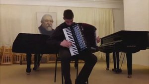 Казачок обр. Н.Ризоля, Смуглянка А.Новикова на аккордеоне.