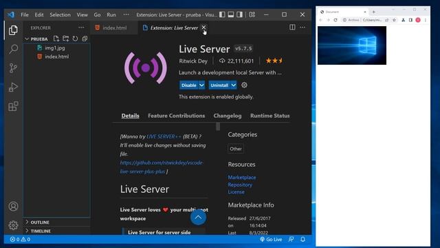 como usar la ETIQUETA IMG en HTML con Visual STUDIO CODE ? смотреть онлайн