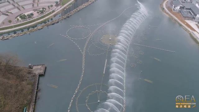 floating music fountain test in guizhou province bijei city day time смотреть онлайн