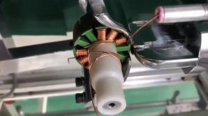 Процесс обмотки ротора электродвигателя ?