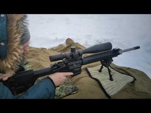 Отстрел свинцовых пулек AR 10