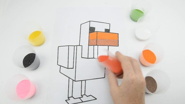 Раскраски Курица из Майнкрафт приколы смотреть онлайн