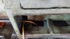 Снял коробку перемены подач. Токарный станок 1К62