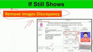 CTET Form images Discrepancy problem solution photo sign problem error q aa rha h kaise correction