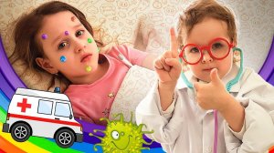 Детское шоу SistersTwister :" Вызываю доктора.! Конфеты не доводят до добра, если их переесть, то..