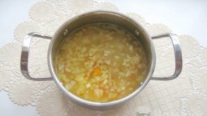 Рассольник с маринованными кабачками