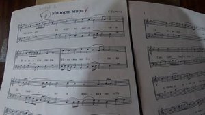 Милость мира С. Трубачёв-нотный разбор.