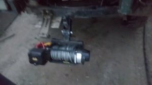 Задняя съёмная лебедка на УАЗ бортовой (буханка).
