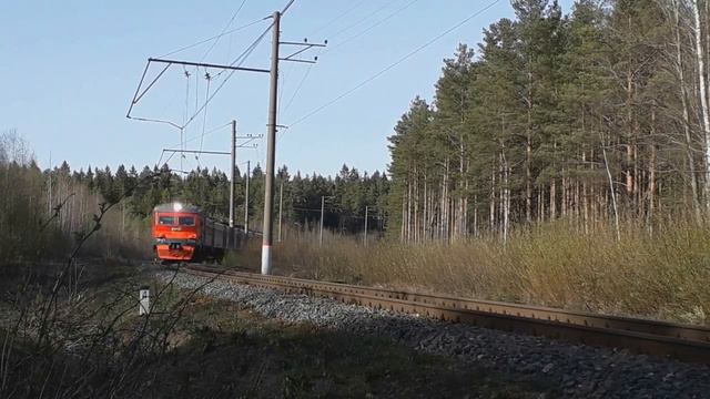 [РЖД] ЭР2Т-7196 | Платформа 80 км смотреть онлайн