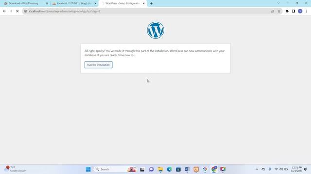 how to setup wordpress on a local host?