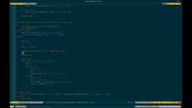 Персистентное дерево отрезков и решение задач смотреть онлайн
