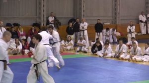 Дан тест. Бои на черные пояса киокушинкай IKO (19.01.2014)