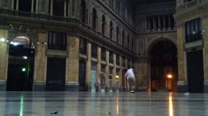 Improvisation at Galleria Umberto, Naples Italy