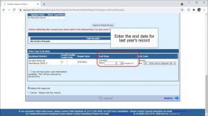 How to delete a student and enter exit code information