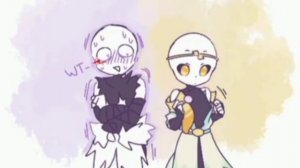 cross sans x dream sans comic (not the owner of this drawing it belongs to there rightfull owner)